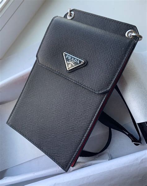 prada saffiano phone bag